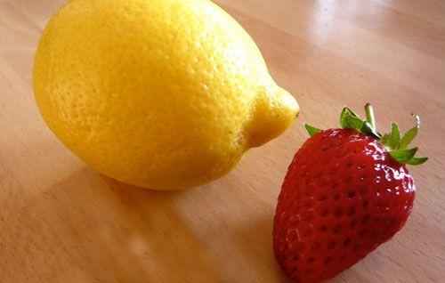 лимон и клубника