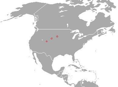 ареал обитания американского хорька на карте