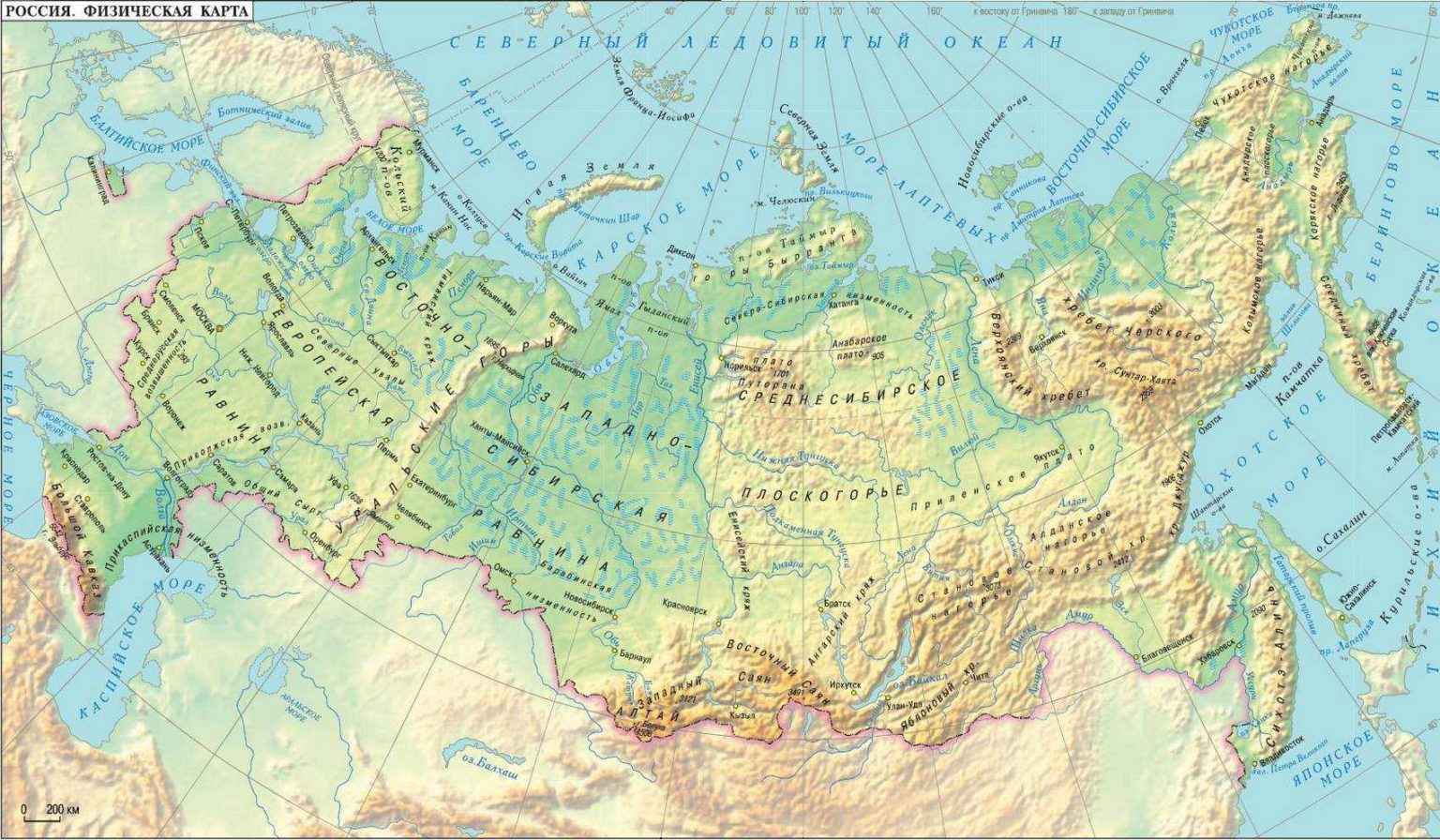 Картинка территории россии на карте