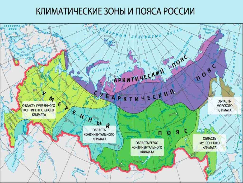 Реферат: . Климат Российской Федерации