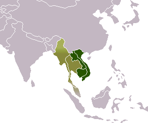 Cтраны Индокитая и их столицы на карте